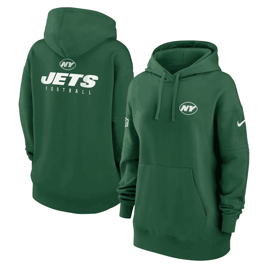 Women 2023 NFL New York Jets green Sweatshirt style 1->oakland raiders->NFL Jersey